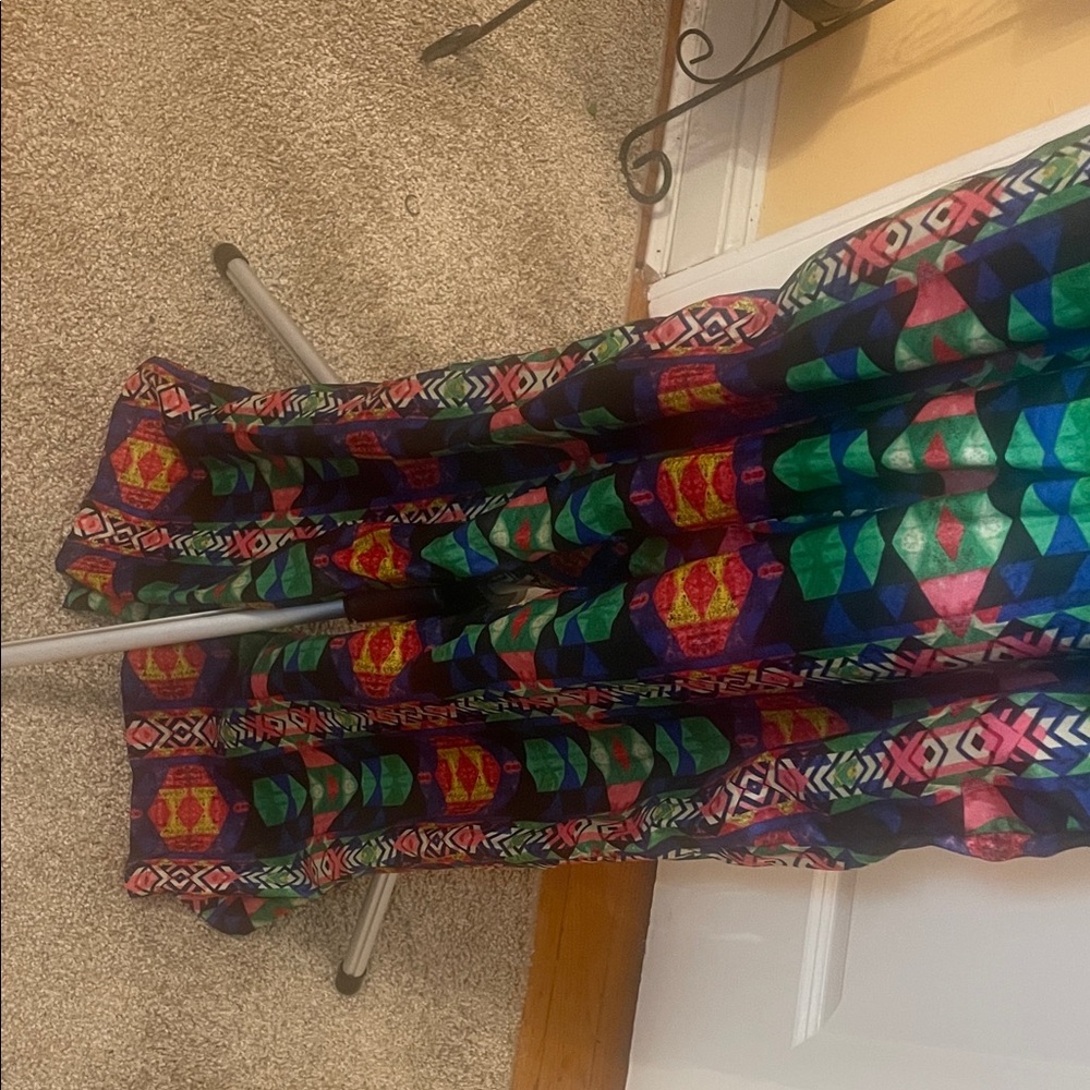 Multicolor Geometric Pattern Jumpsuit - Picture 3 of 7